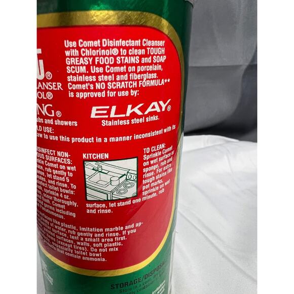 New Vintage 1989 Procter Gamble Comet Cleanser Full Unopened Display Prop - Picture 10 of 12